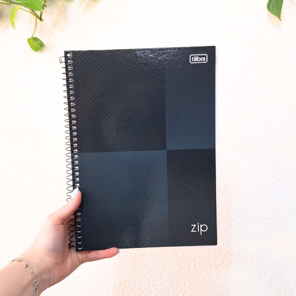 Caderno com Espiral Universitário 1 Matéria Zip B Tilibra - #7