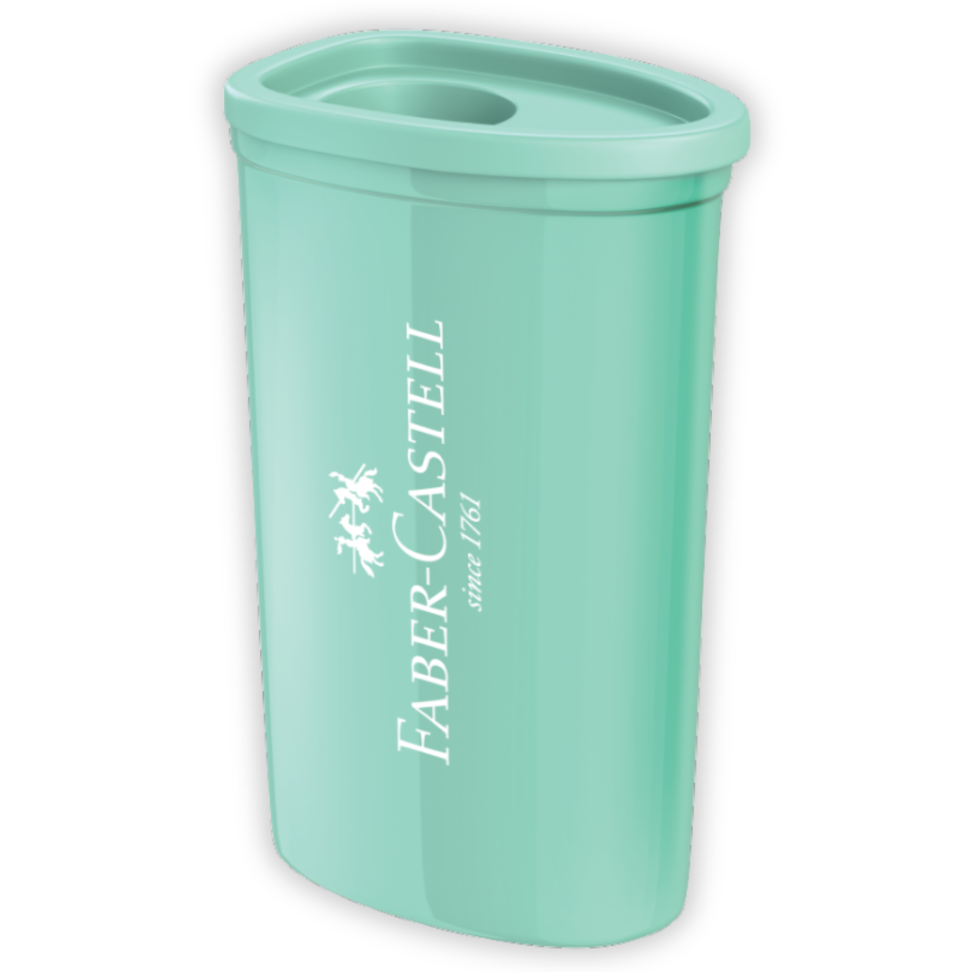 Apontador com Depósito Triangular Tons Pastel Faber-Castell - #2