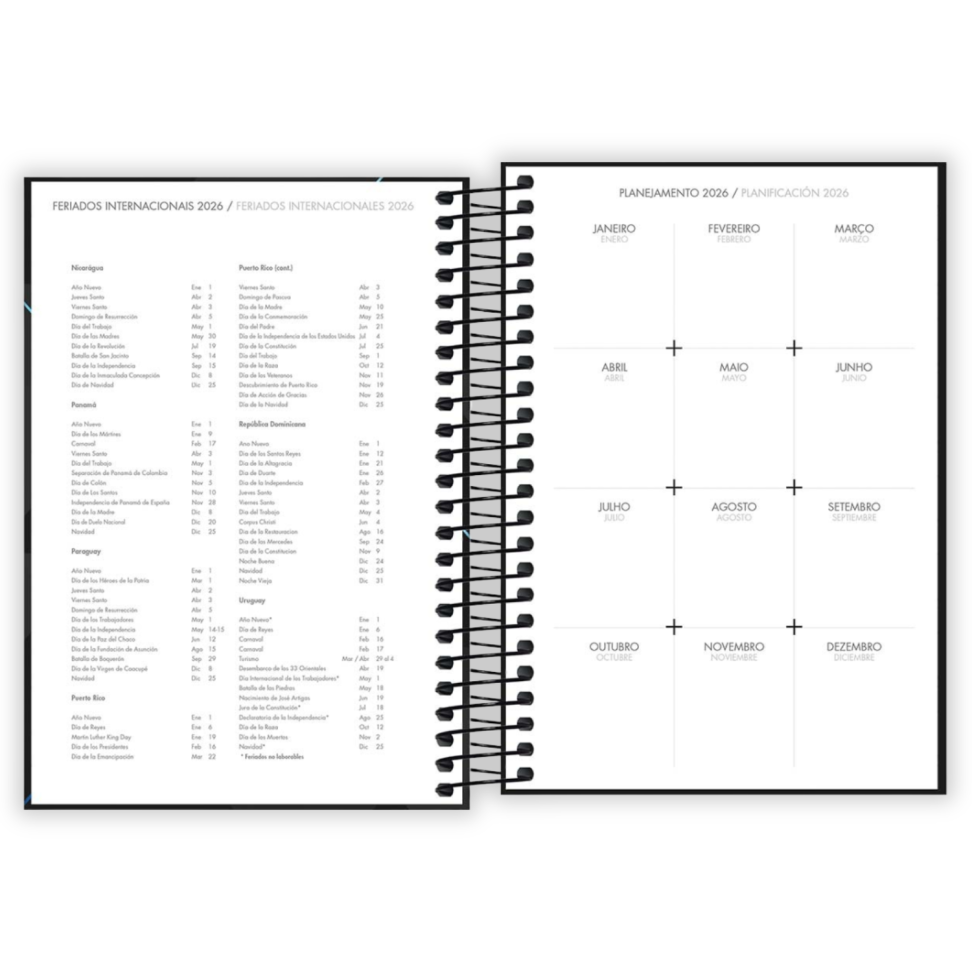 Agenda Executiva Espiral Diária Pequena Spot Neutra 2026 Tilibra - #4