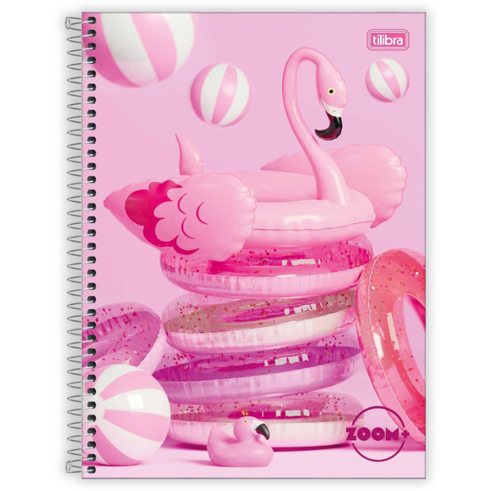 Caderno com Espiral Universitário 1 Matéria Zoom+ Feminino Tilibra - #1