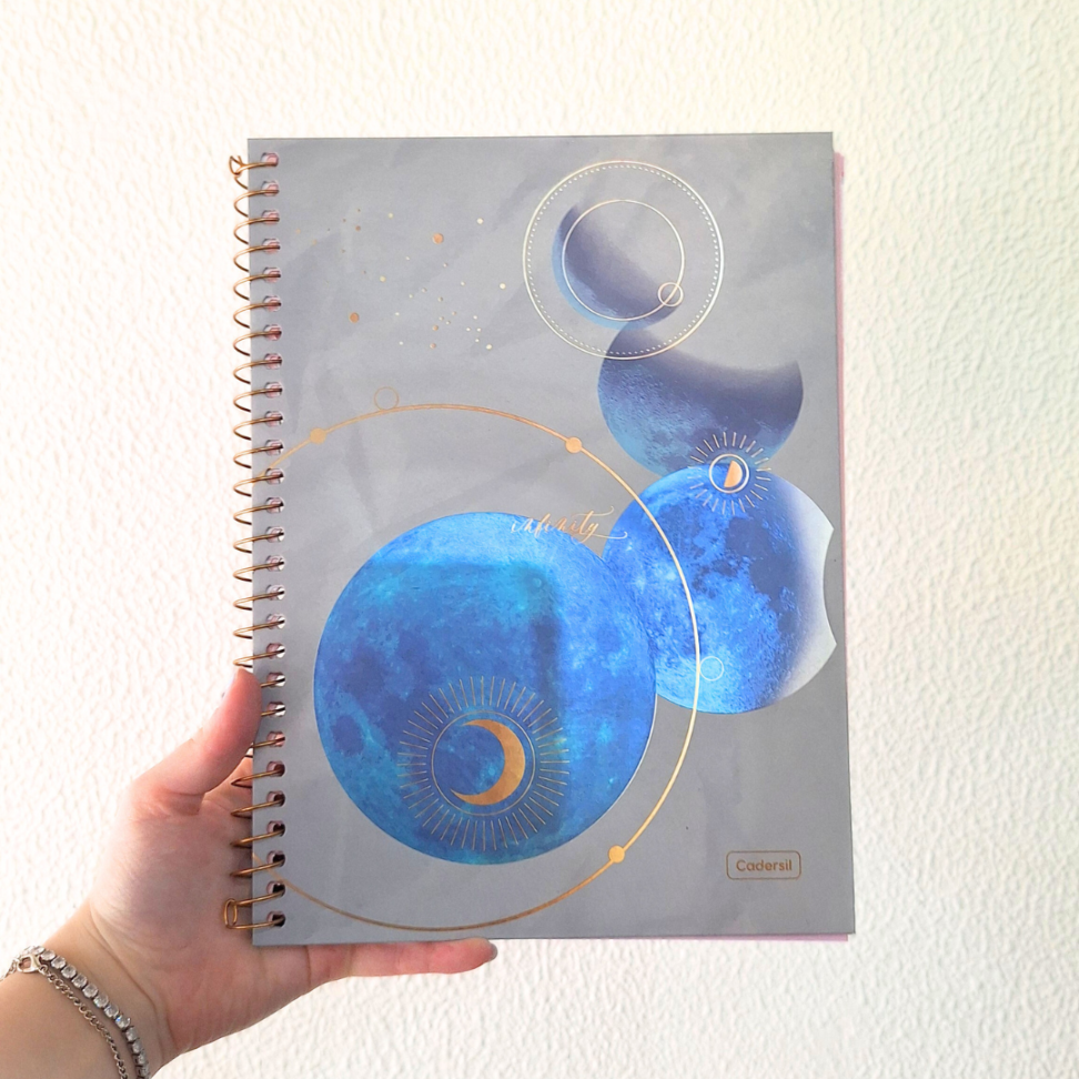 Caderno com Espiral Universitário Infinity 1 Matéria Cadersil - #9