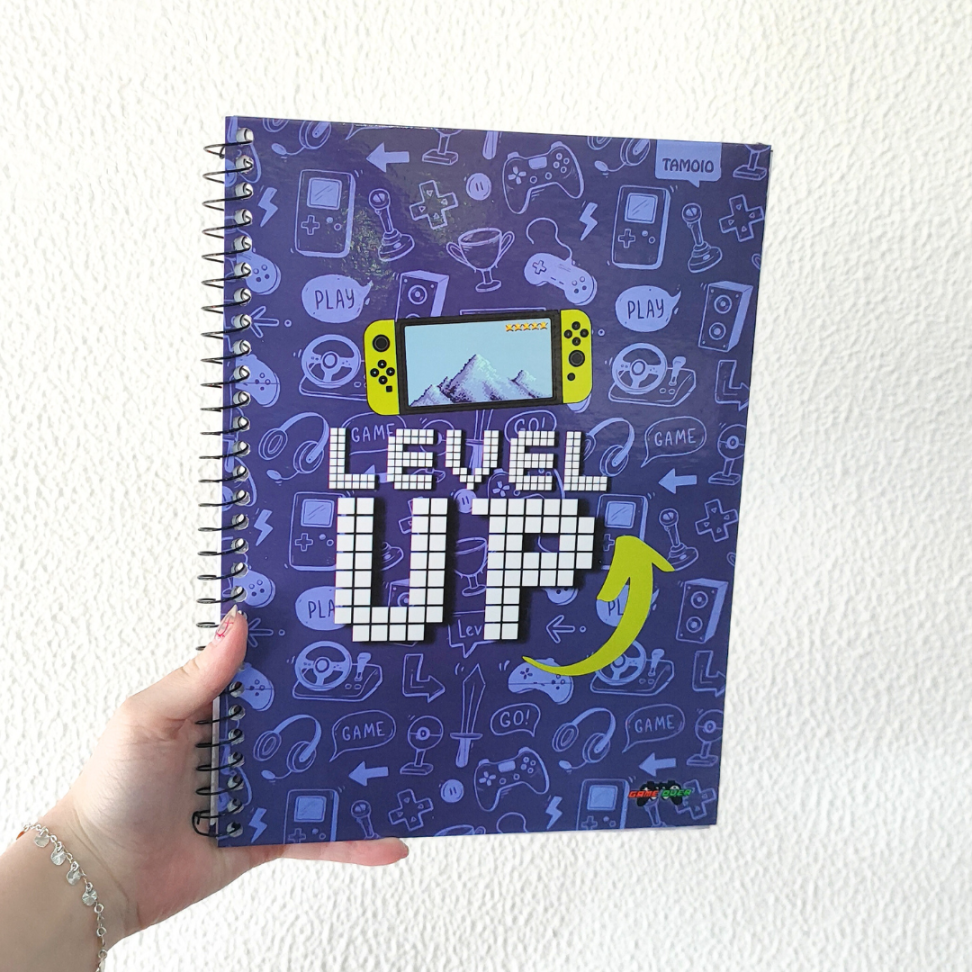 Caderno com Espiral Universitário 1 Matéria Game Over Tamoio - #1