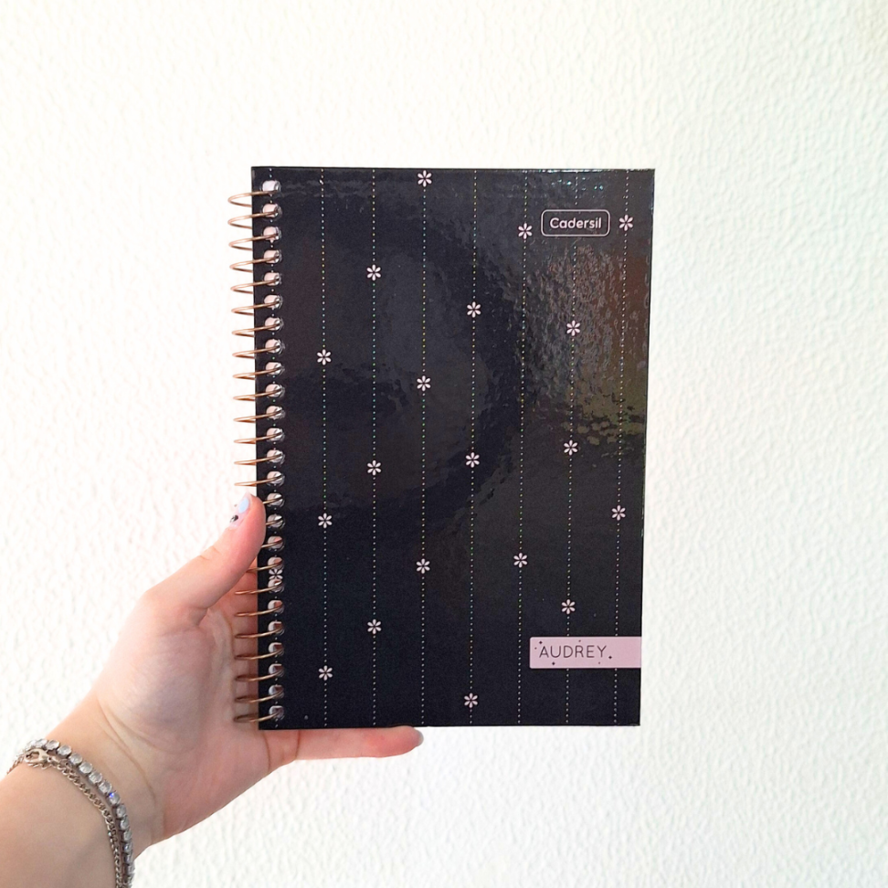 Caderno com Espiral Pequeno 1/4 Audrey Cadersil - #7