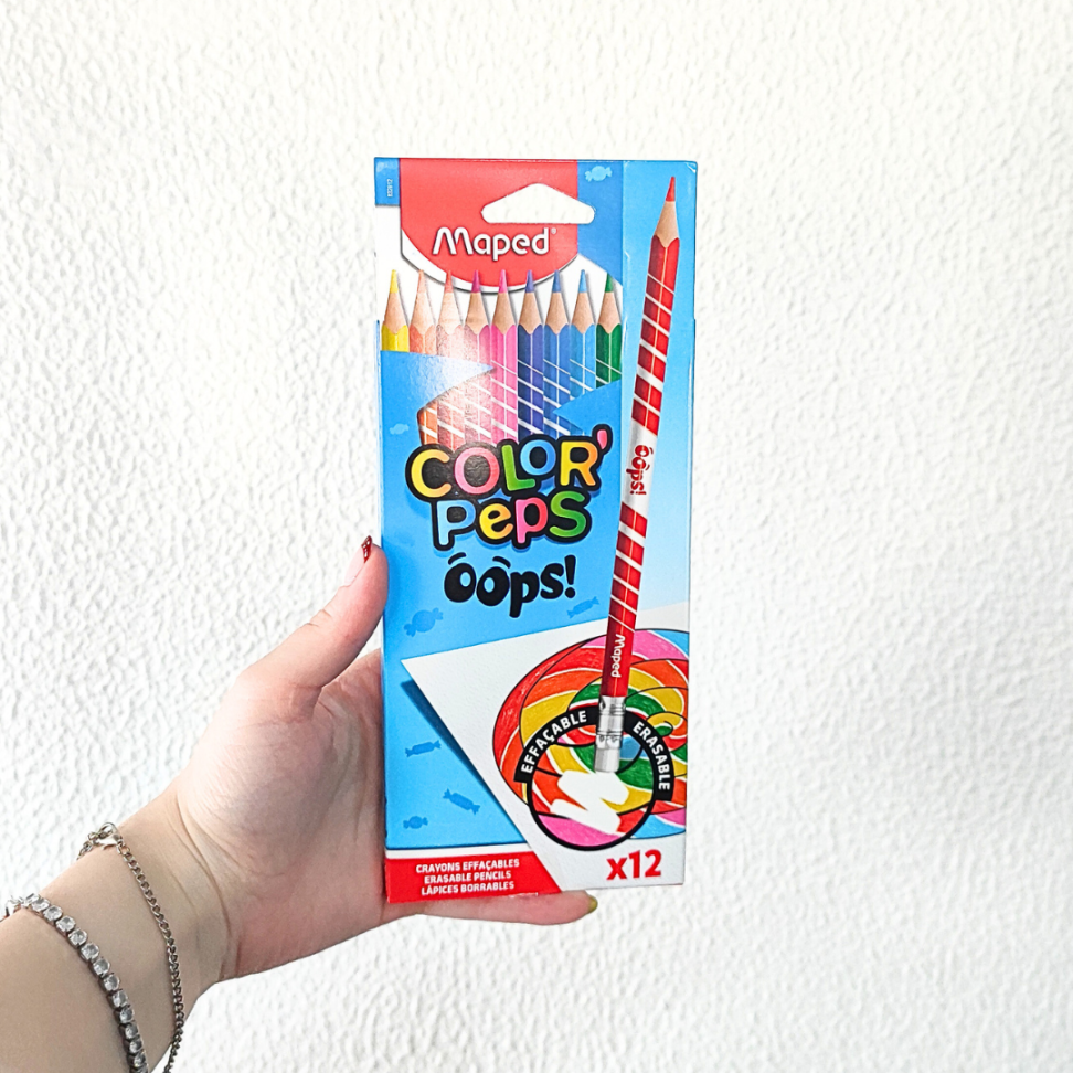 Lápis de Cor 12 Cores Apagável Oops! Color'Peps Maped - #1