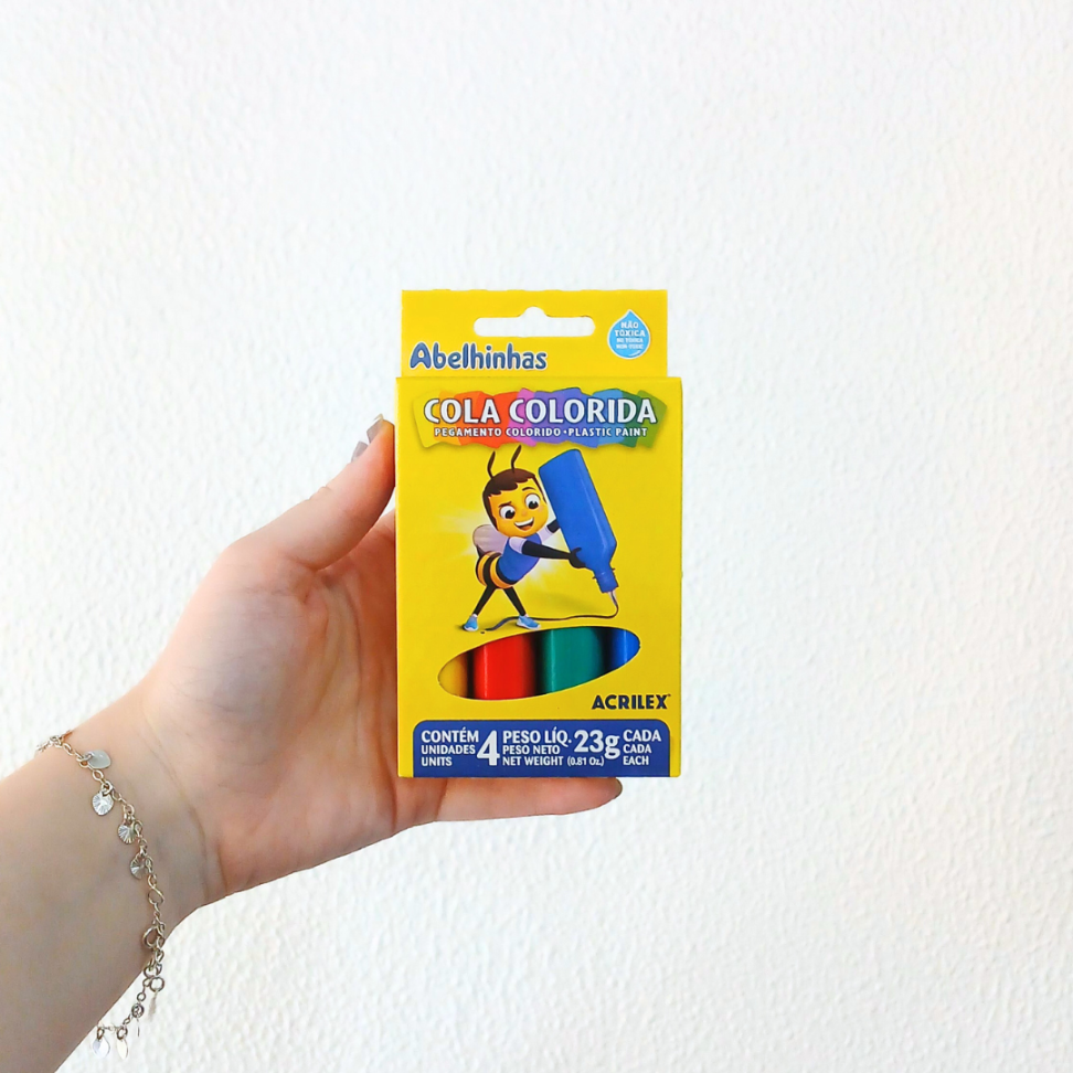 Kit Cola Colorida 4 Cores Acrilex - #3
