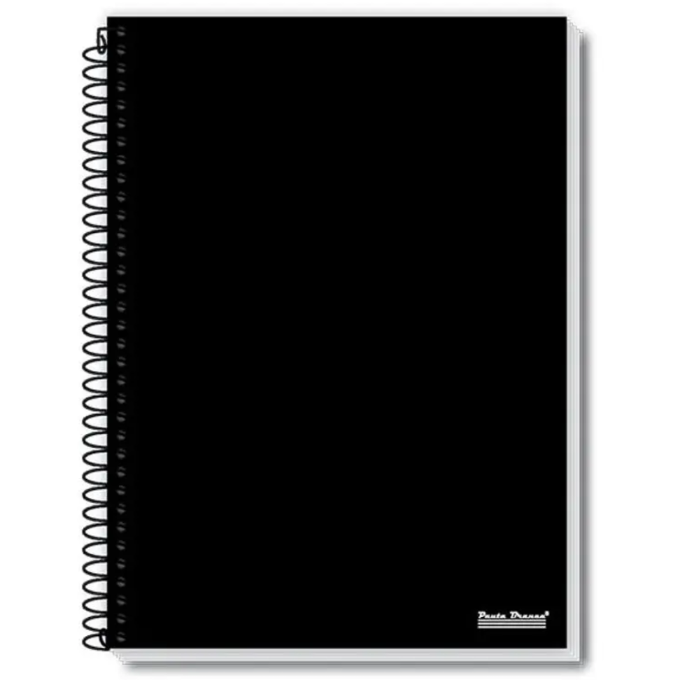 Caderno com Espiral Universitário Office 1 Matéria Pauta Branca