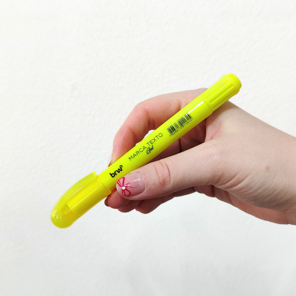 Marca Texto Gel Amarelo Neon BRW - #7