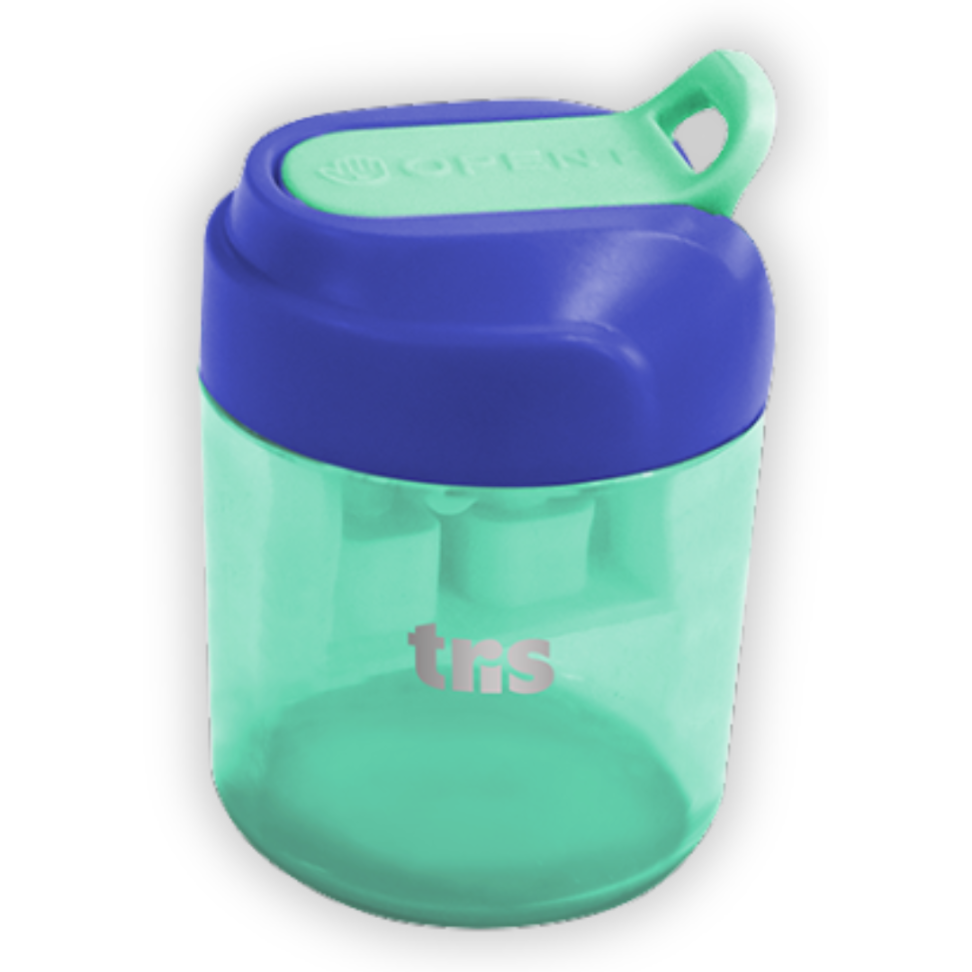 Apontador Duplo com Depósito Squeeze Tris - #4