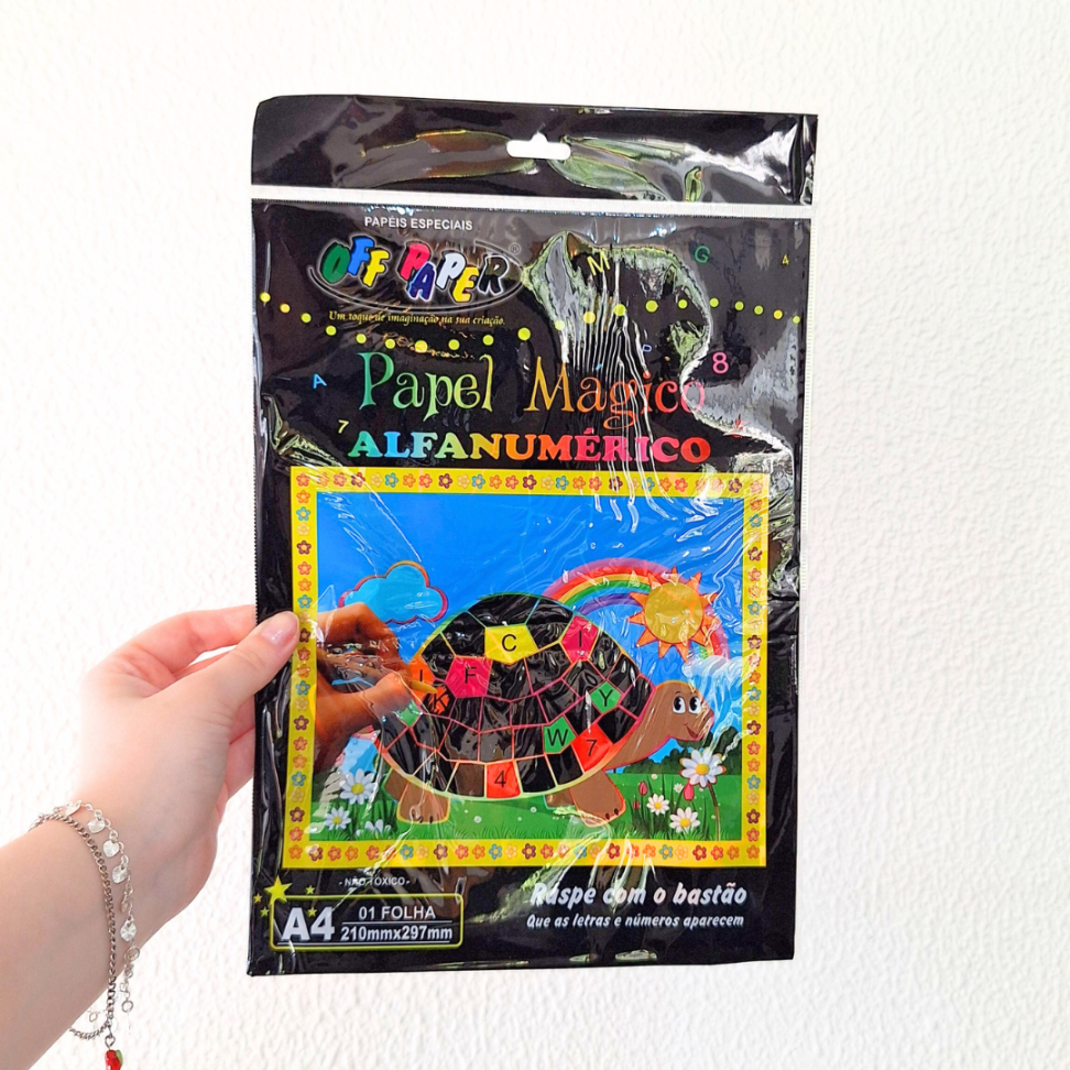Papel Mágico Alfanumérico A4 com Bastão Off Paper - #1