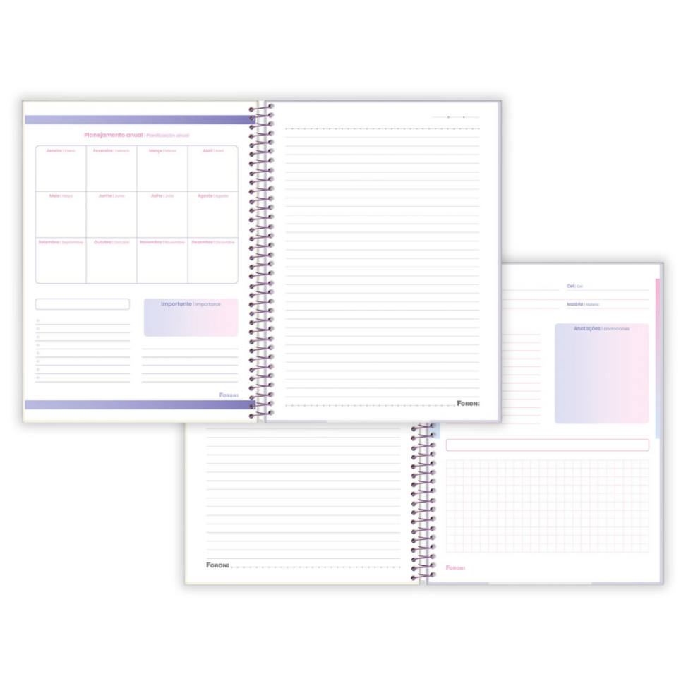 Caderno com Espiral Colegial Bali 10 Matérias Foroni - #5