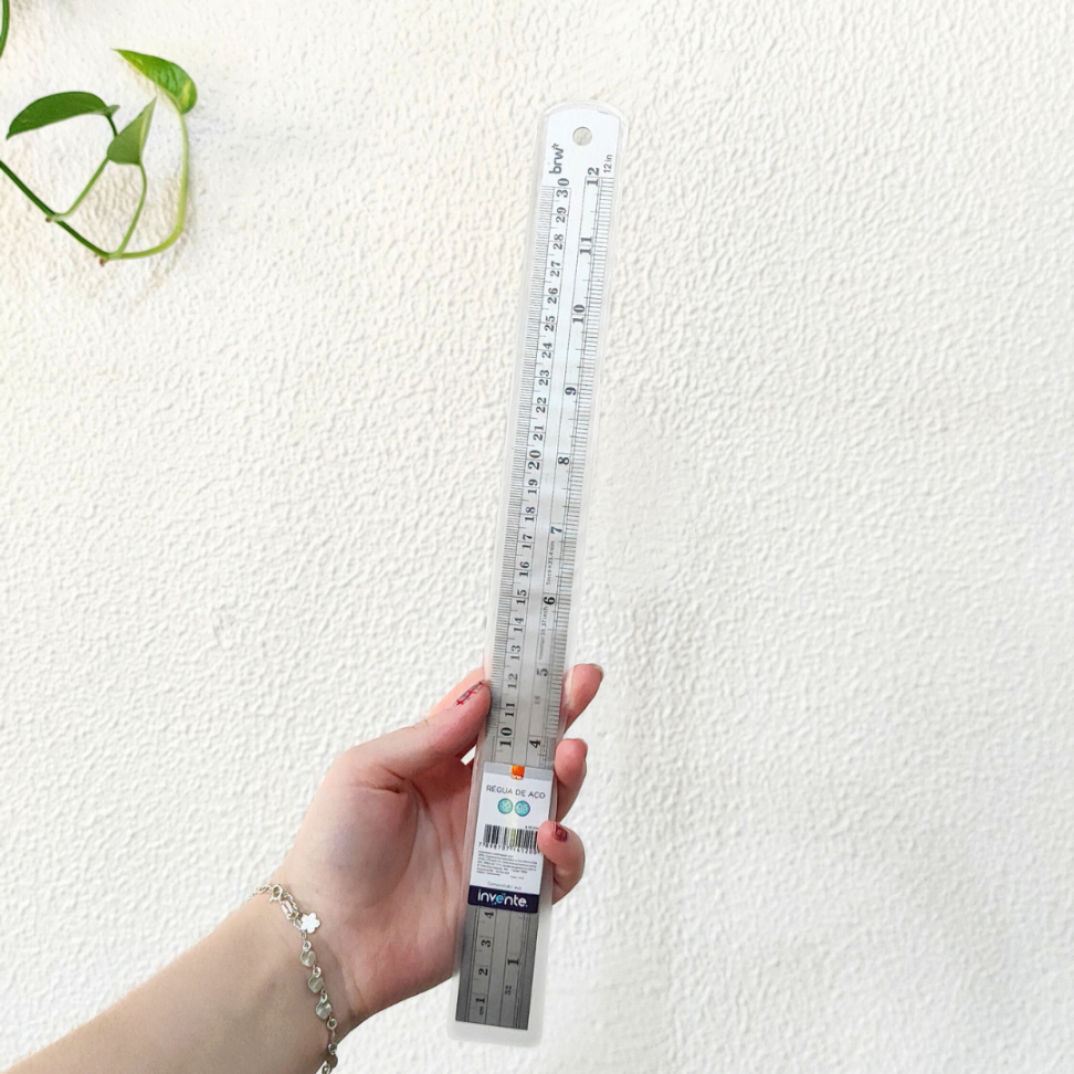 Régua de Aço 30cm BRW - #1