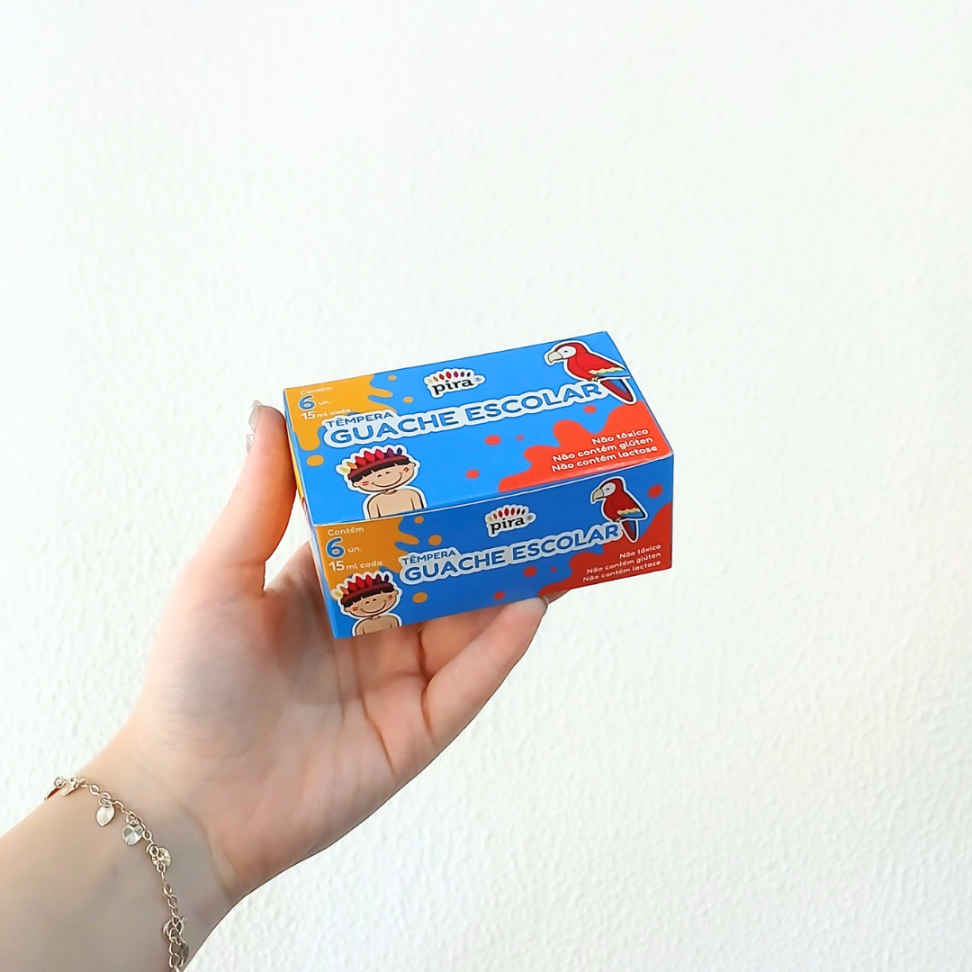 Tinta Têmpera Guache Escolar 6 Cores Pira - #3