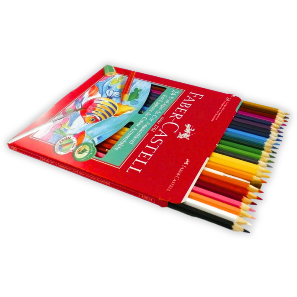 Lápis de Cor Eco Aquarelável 24 Cores Faber-Castell - #2