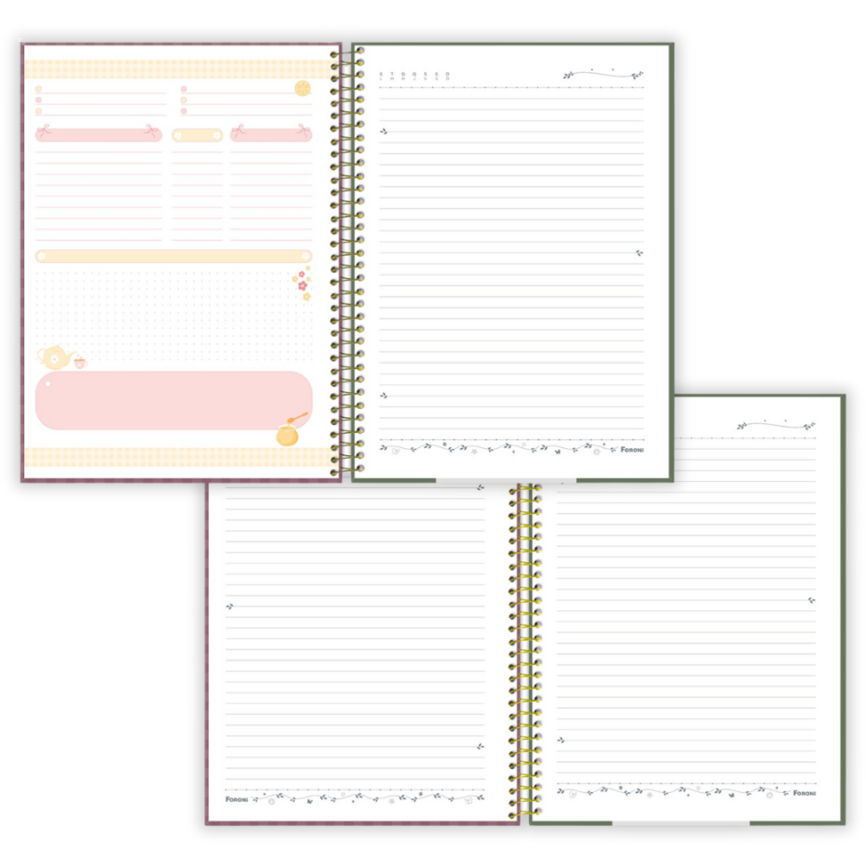 Caderno com Espiral Universitário Milly 1 Matéria Foroni - #1