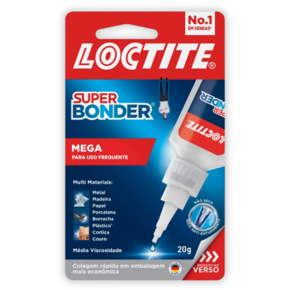 Cola Super Bonder Mega 20g Loctite - #1