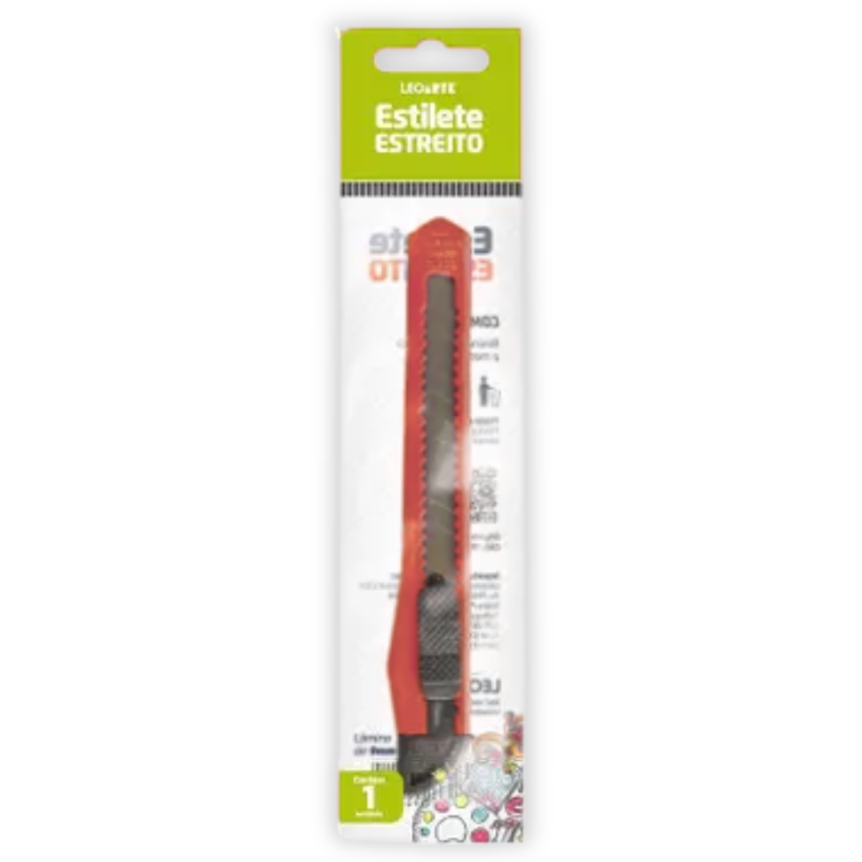 Estilete Estreito Plástico LeoArte - #4