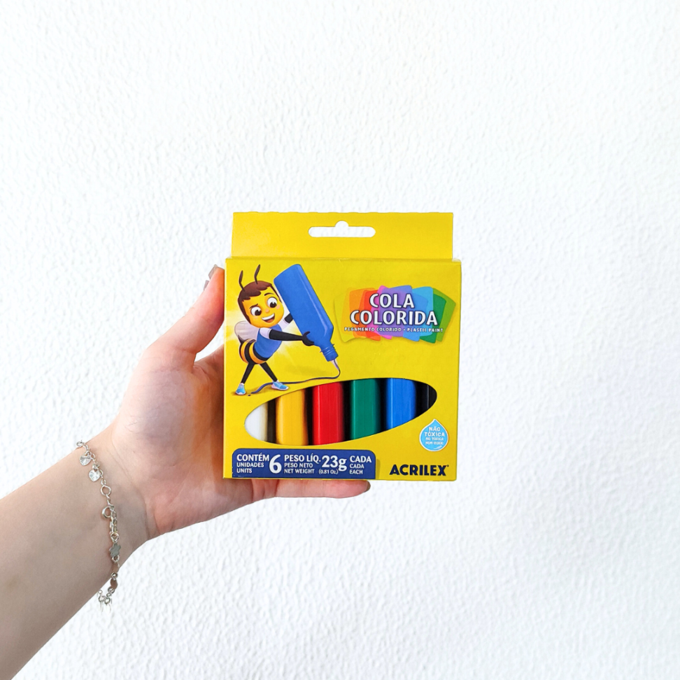 Kit Cola Colorida 6 Cores Acrilex - #3