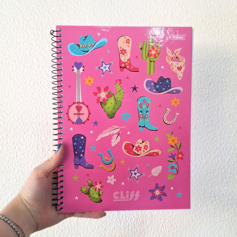 Caderno com Espiral Universitário Cliff Feminino 1 Matéria Foroni - #11