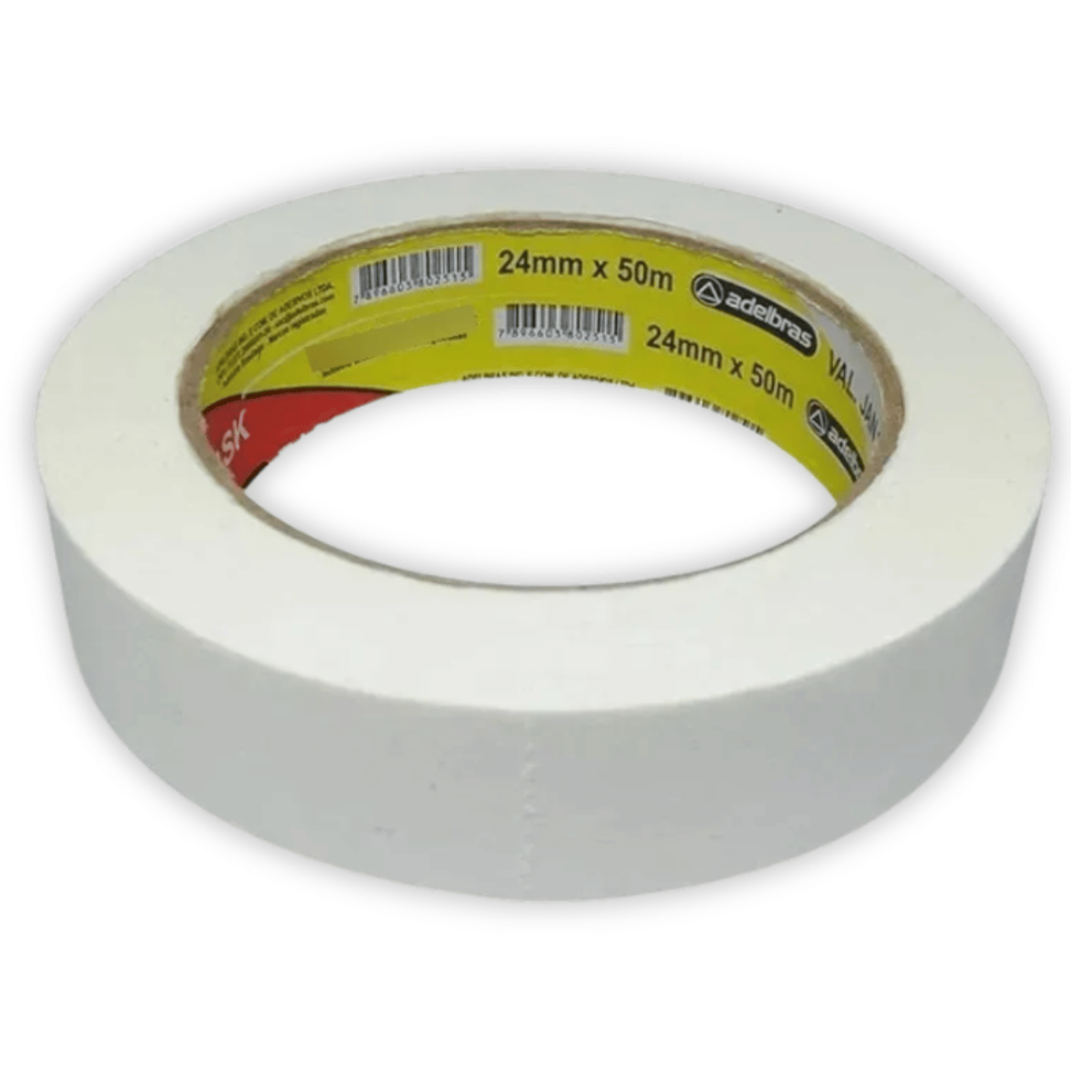 Fita Adesiva Crepe 24mm x 50m Mask 710 Adelbras