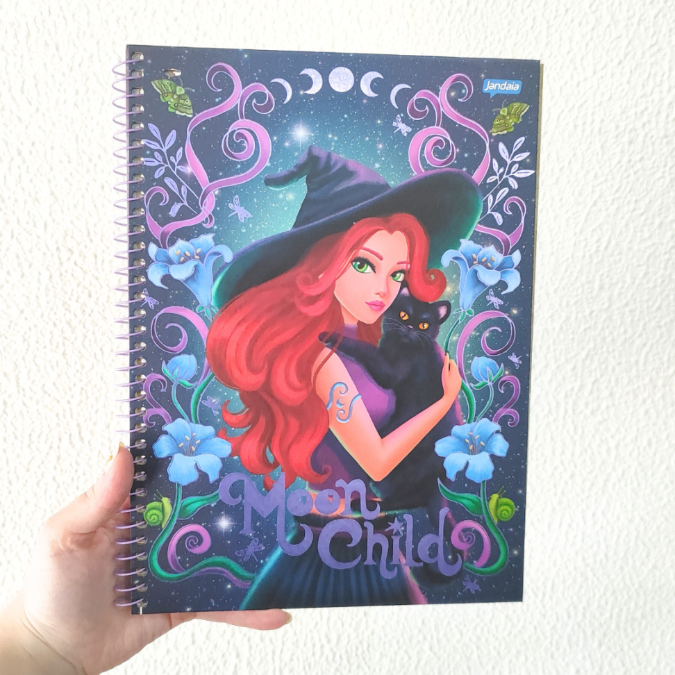 Caderno com Espiral Universitário Spooky Love 1 Matéria Jandaia - #1