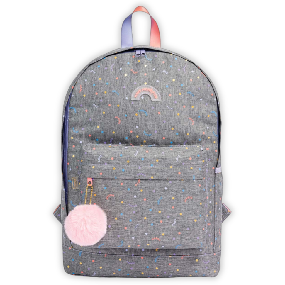 Mochila de Costas Dots Cinza Académie Tilibra - #2