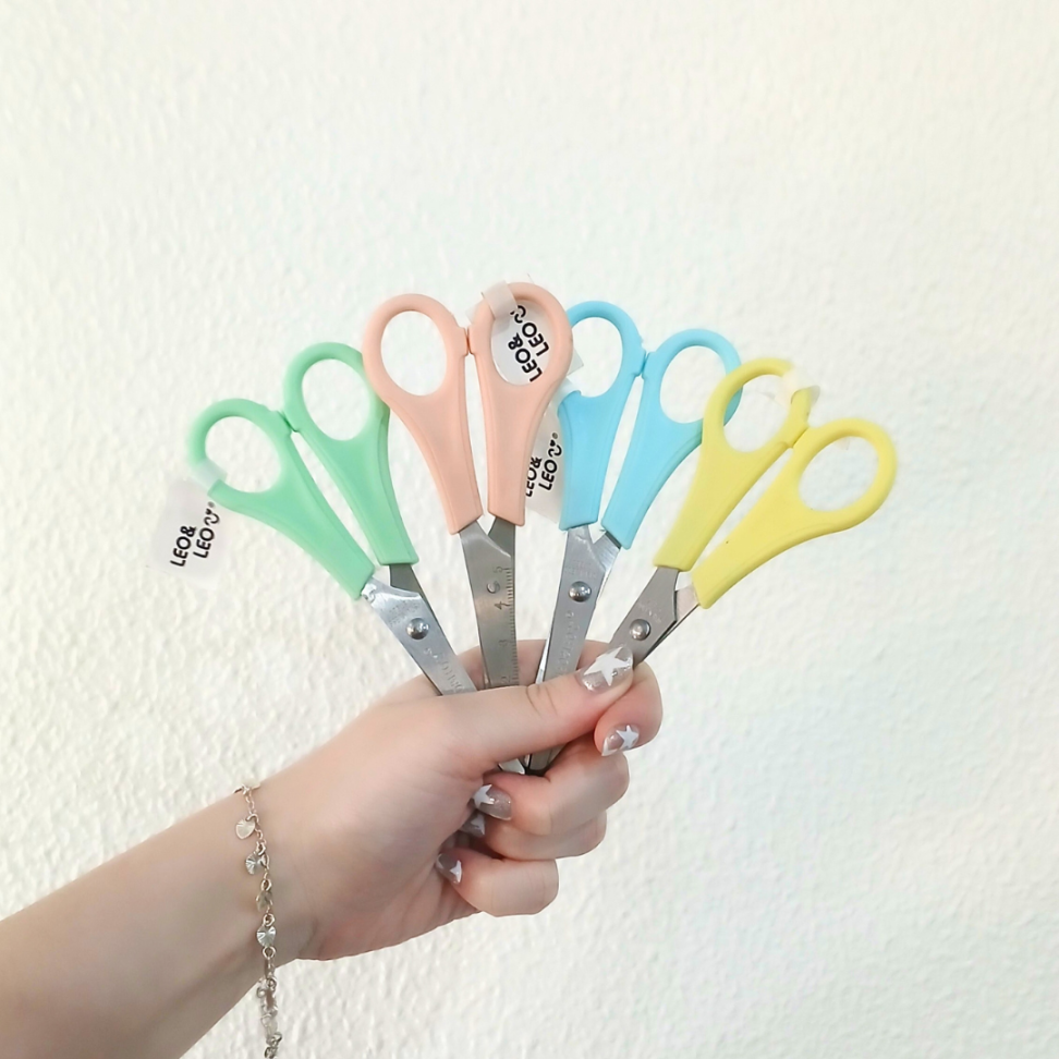 Tesoura Escolar Plus Pastel Trend Leo e Leo - #6
