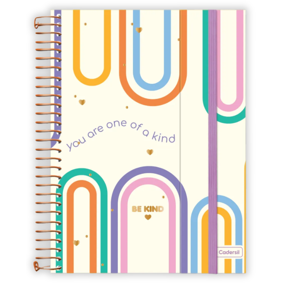 Caderno Criativo com Espiral Colegial Be Kind Cadersil - #5
