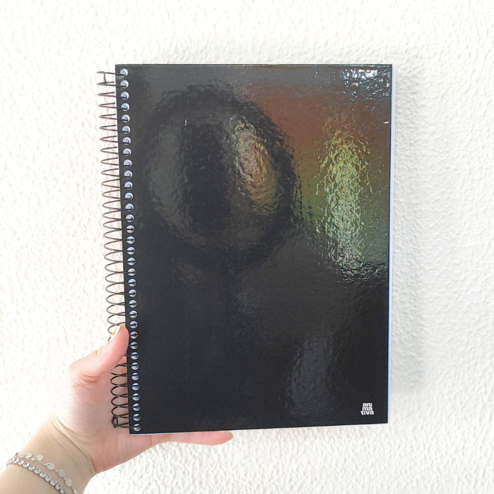 Caderno com Espiral Universitário KBom! Black 15 Matérias Animativa - #2