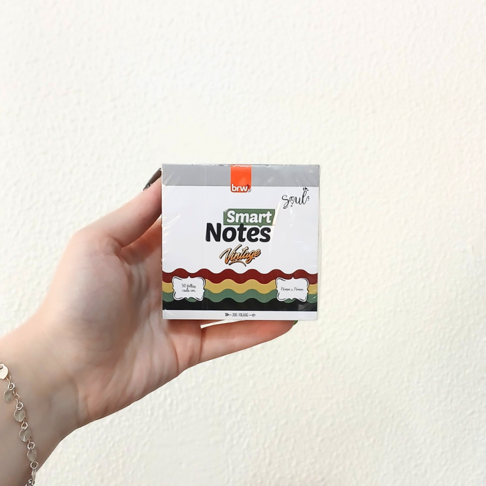 Blocos Smart Notes 76mm x 76mm 4 Cores Vintage Soul BRW - #3