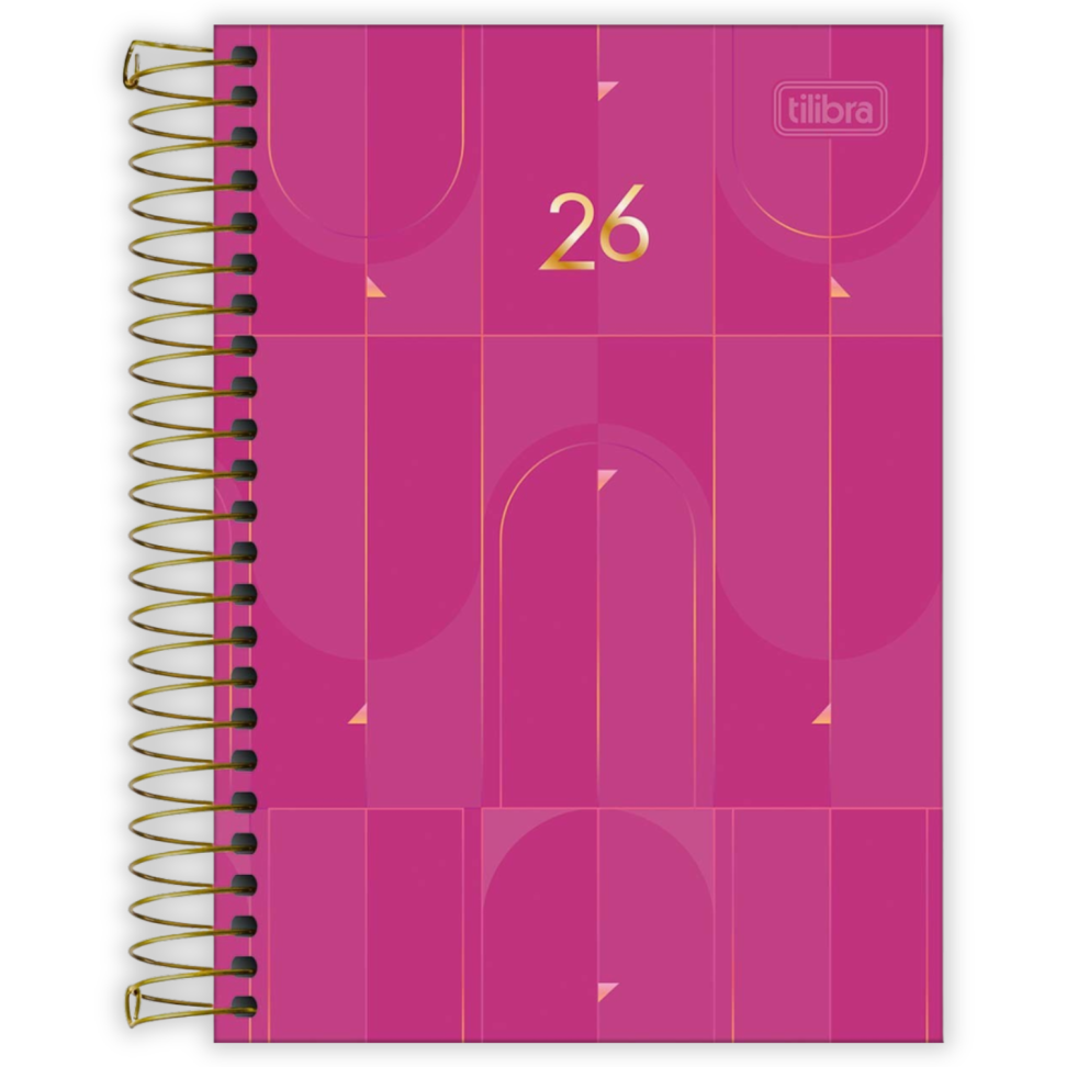 Agenda Executiva Espiral Diária Pequena Spot Colorida 2026 Tilibra - #2