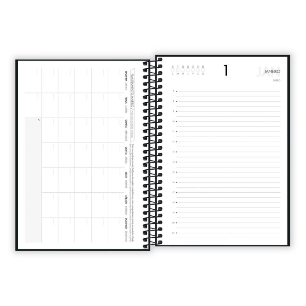 Agenda Espiral Executiva Permanente Pequena Napoli Tilibra - #3