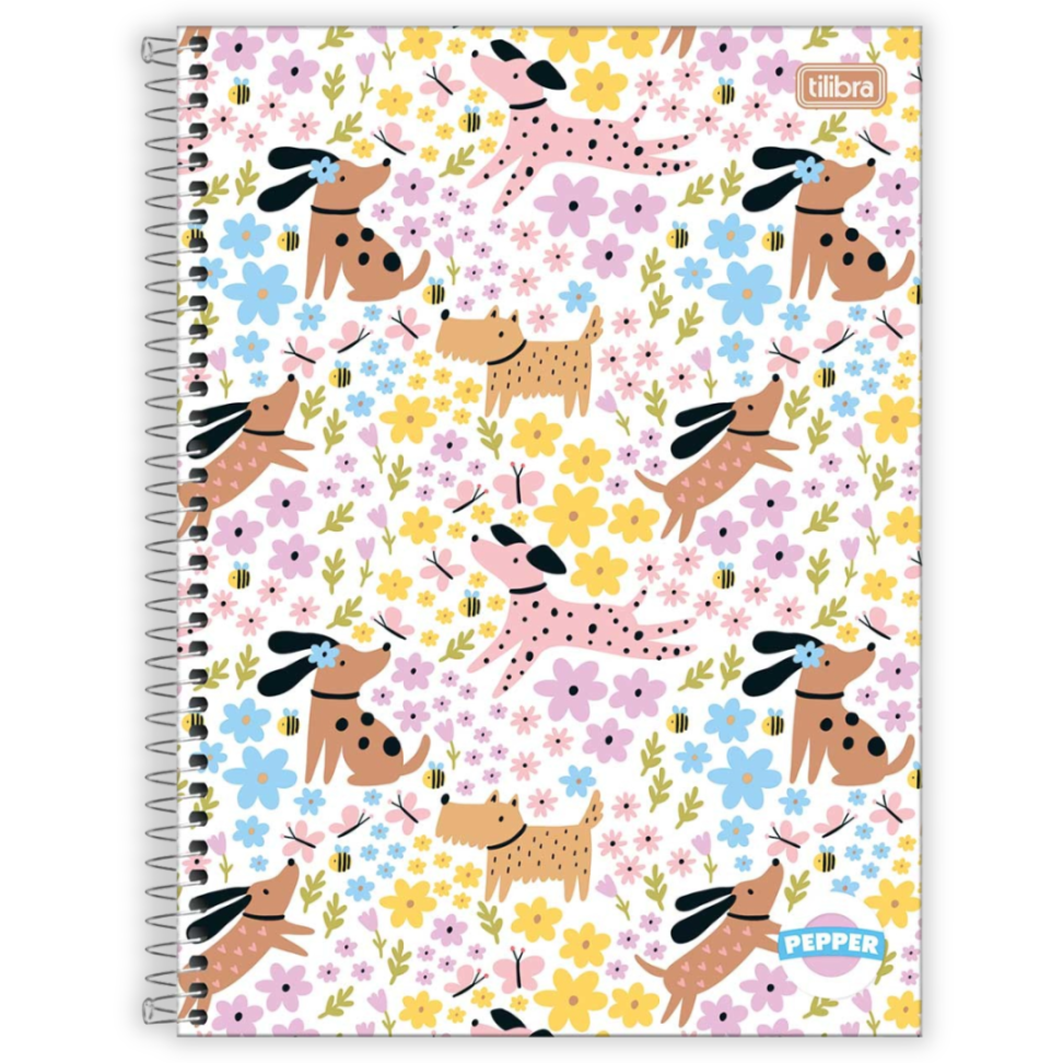 Caderno com Espiral Universitário 1 Matéria Pepper Feminino Tilibra - #1