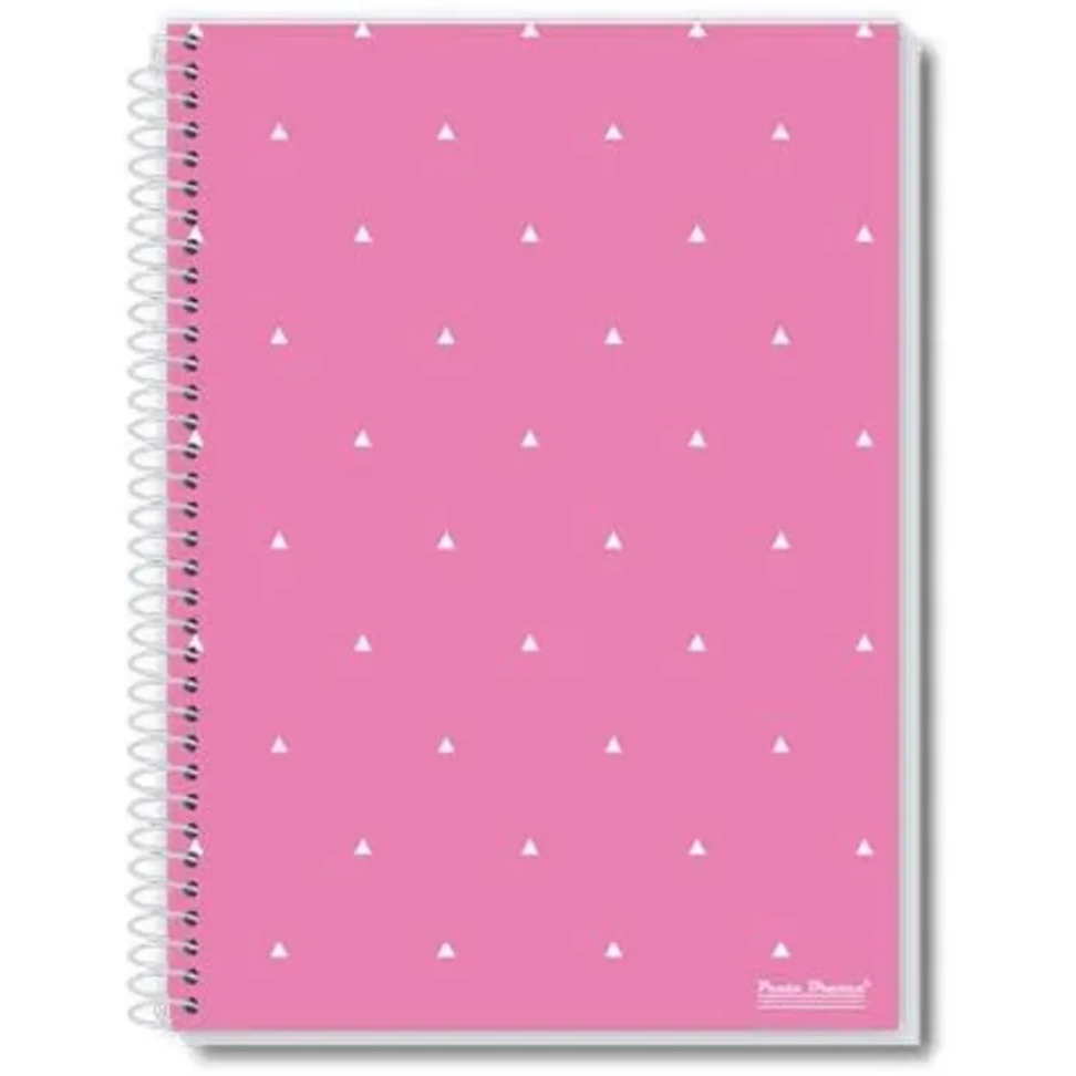 Caderno com Espiral Universitário Loop 10 Matérias Pauta Branca - #4