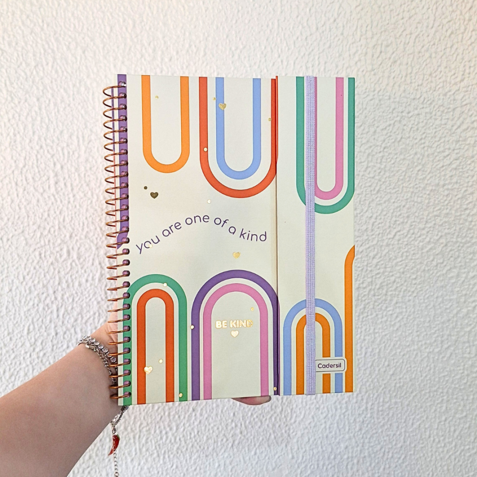 Caderno Criativo com Espiral Colegial Be Kind Cadersil - #9