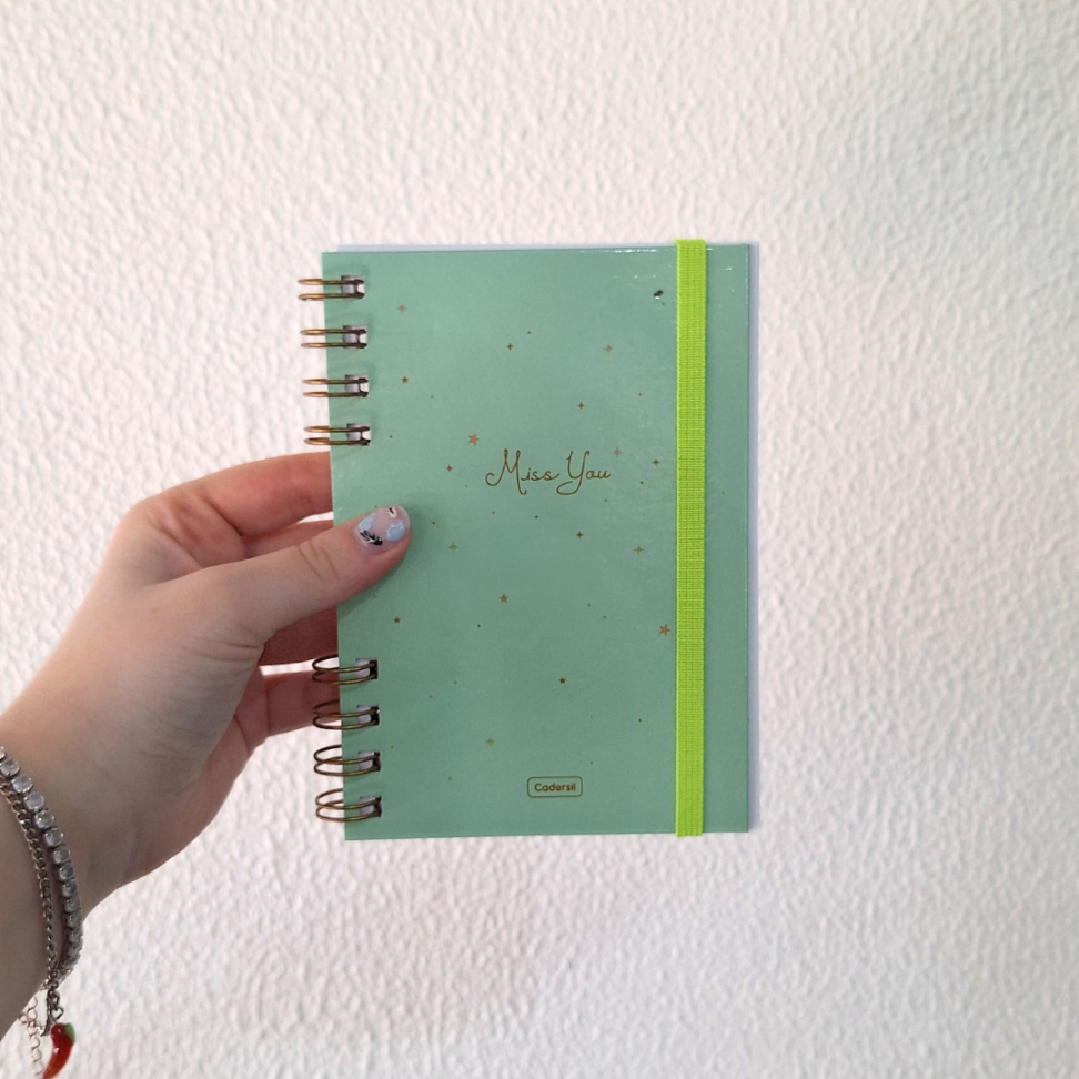 Caderneta com Espiral Miss You Cadersil - #9