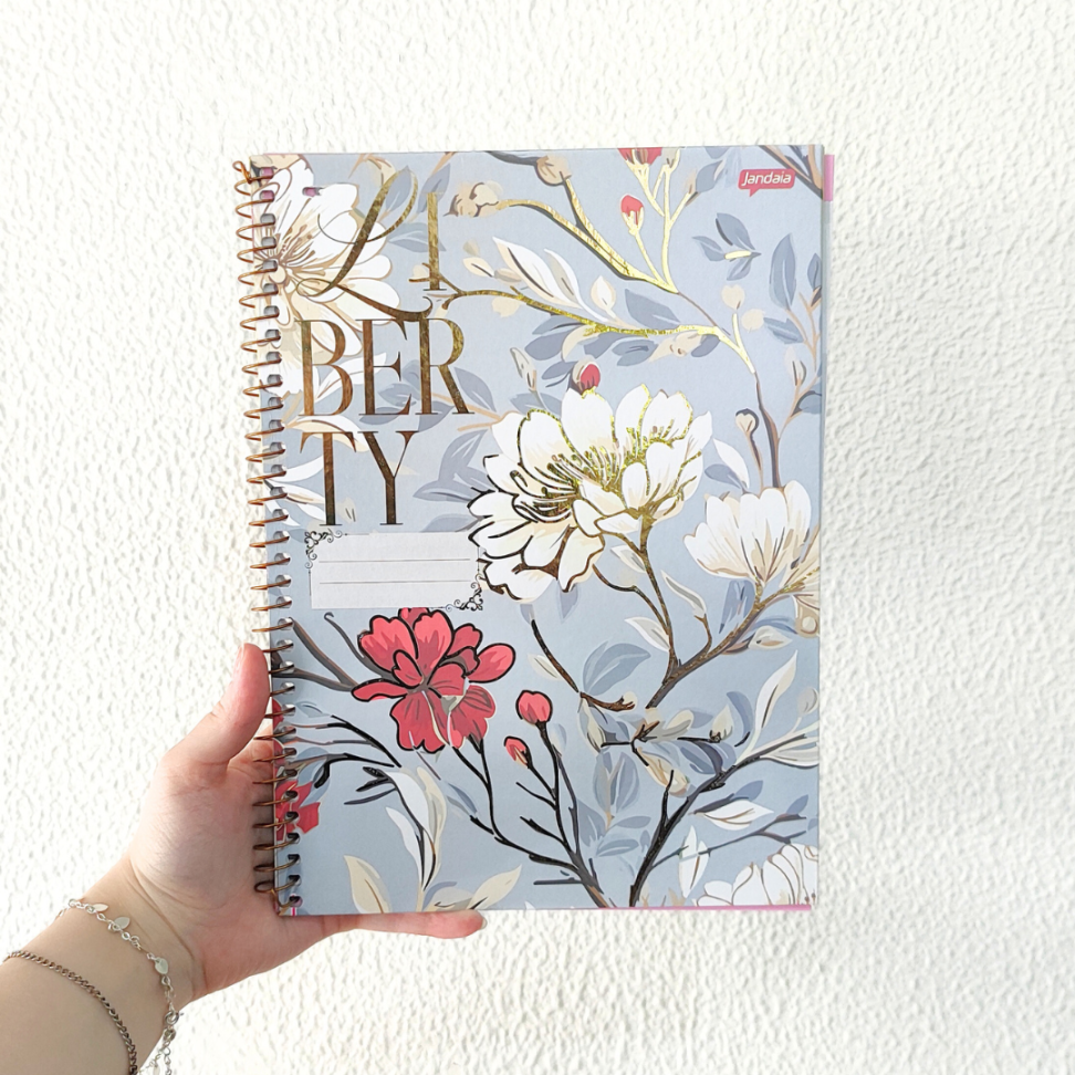 Caderno com Espiral Universitário Liberty 1 Matéria Jandaia - #1