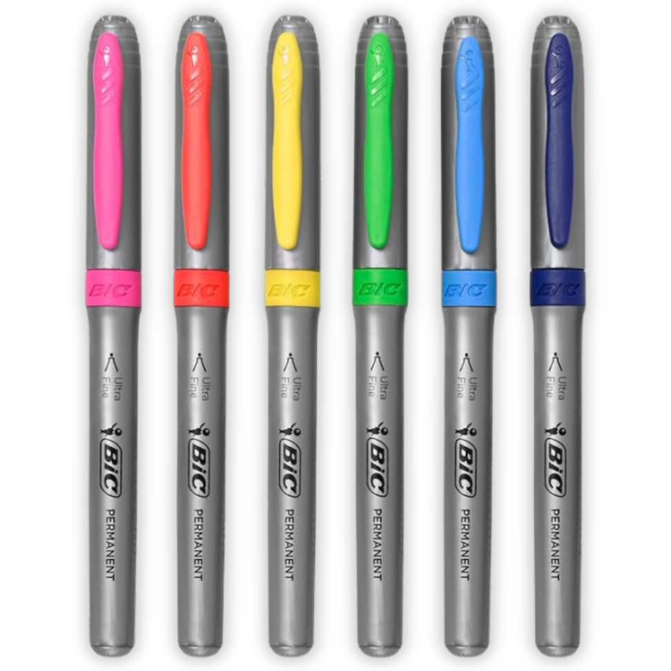 Kit Marcador Ponta Ultrafina 6 Cores Intensity Bic - #2