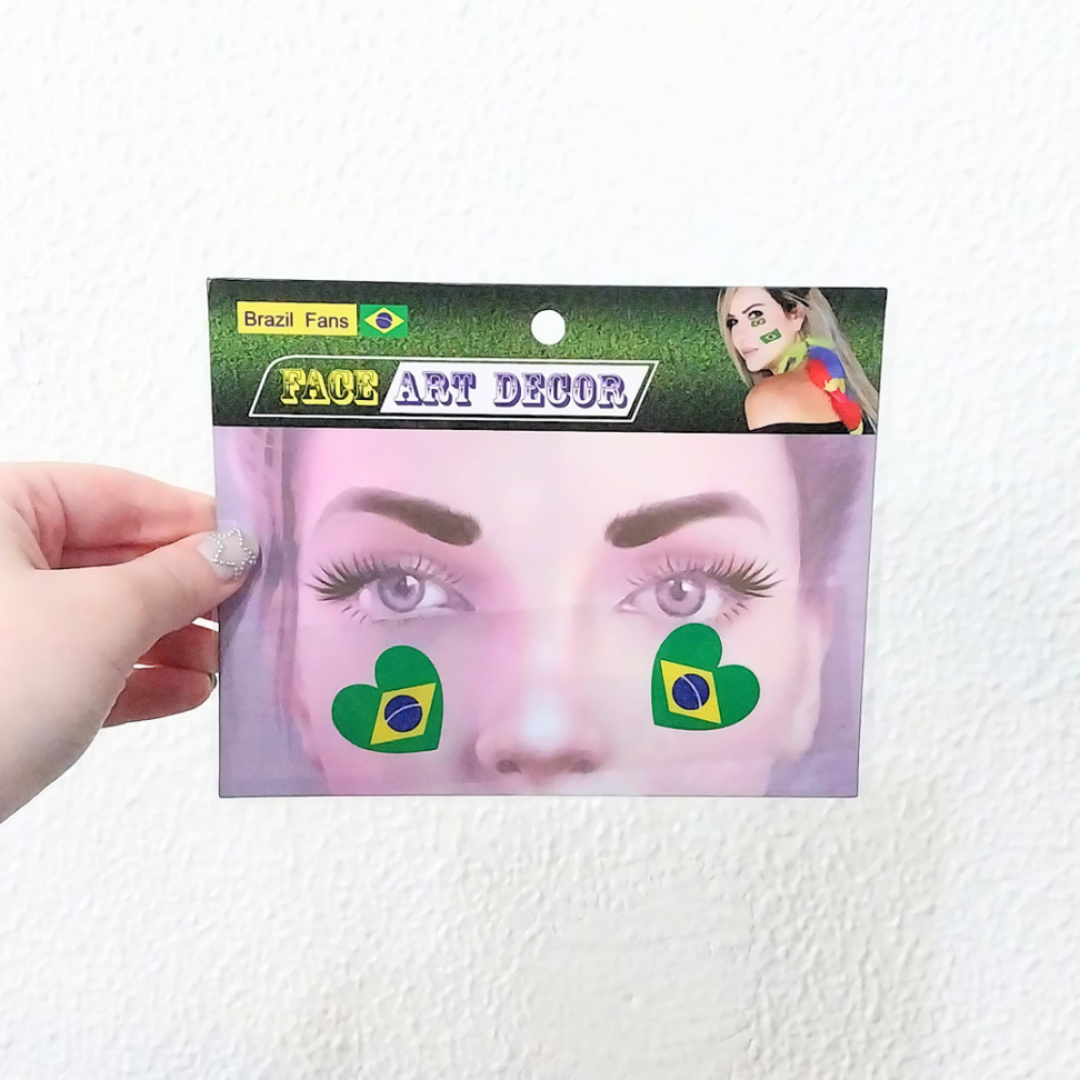 Adesivos Faciais Brasil Face Art Decor Nyr Festas - #9