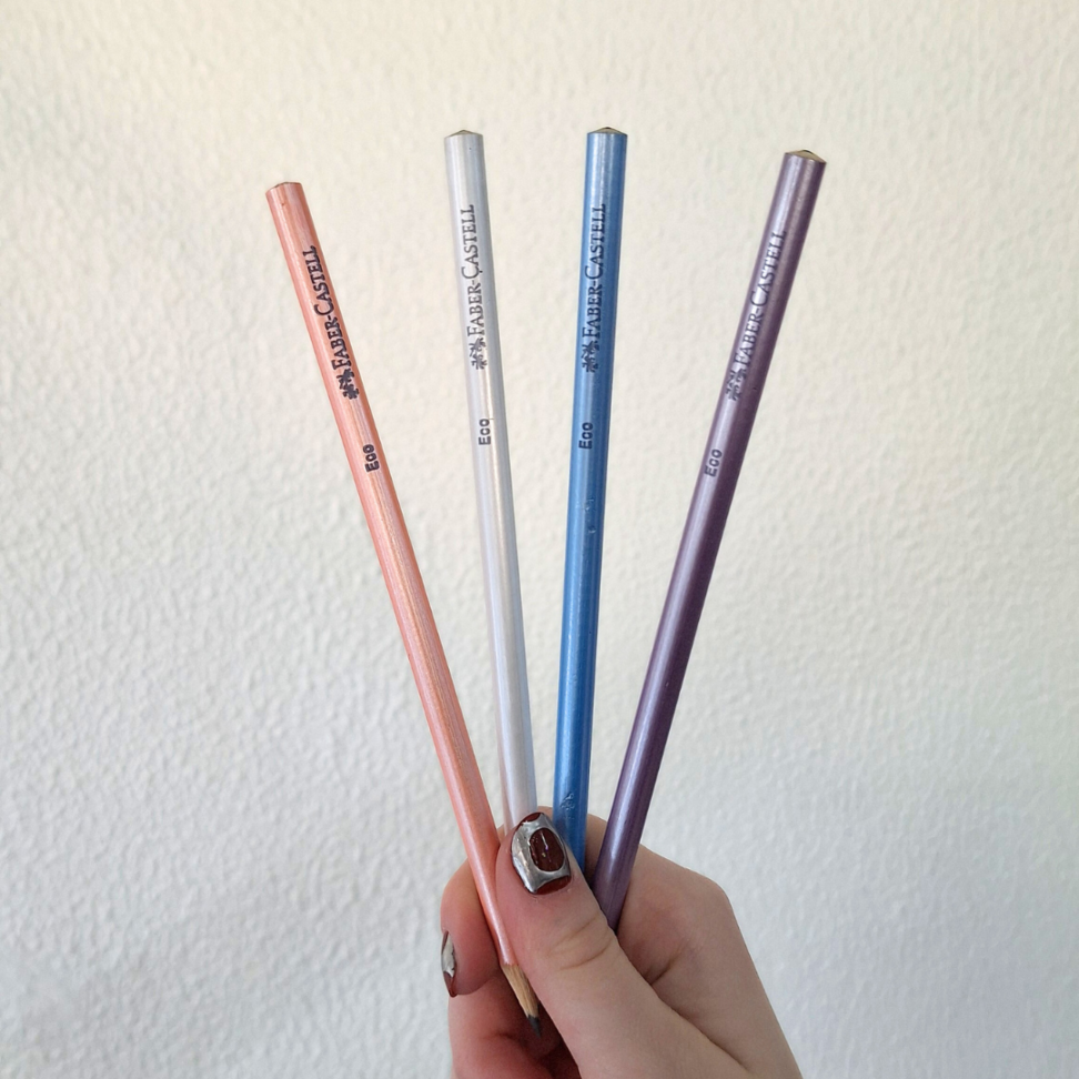 Lápis Grafite de Escrever Perolado Redondo Faber-Castell - #6