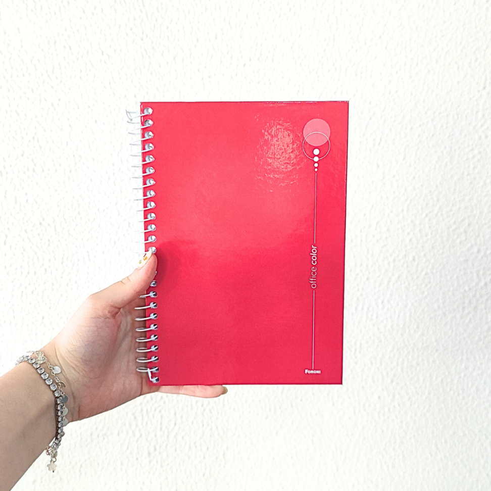 Caderno com Espiral Pequeno 1/4 Office Color Foroni - #12