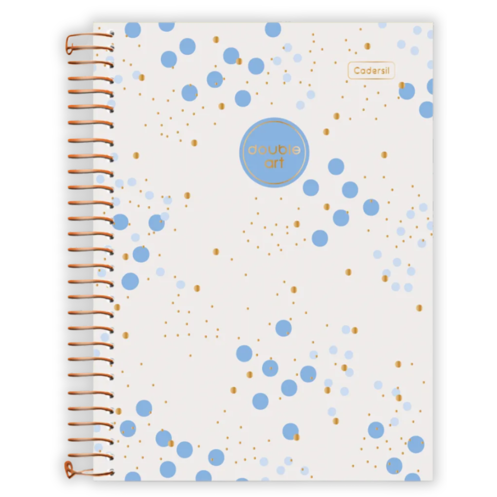 Caderno com Espiral Colegial Double Art 1 Matéria Cadersil - #3