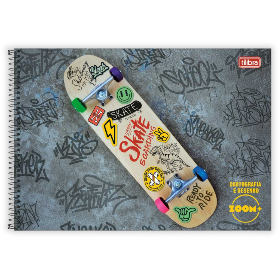 Caderno de Cartografia e Desenho Zoom+ Masculino Tilibra - #1