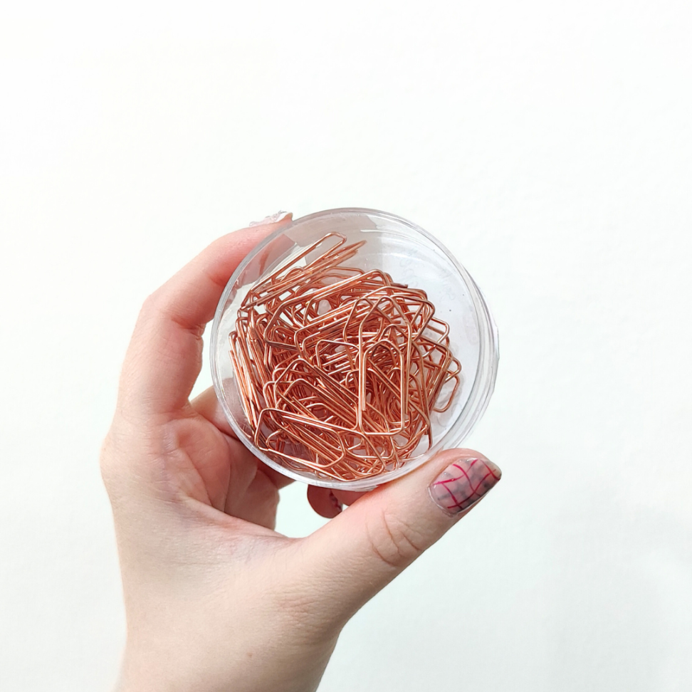 Clipes para Papel Rosé Gold N.2/0 50 Unidades Soul BRW - #3