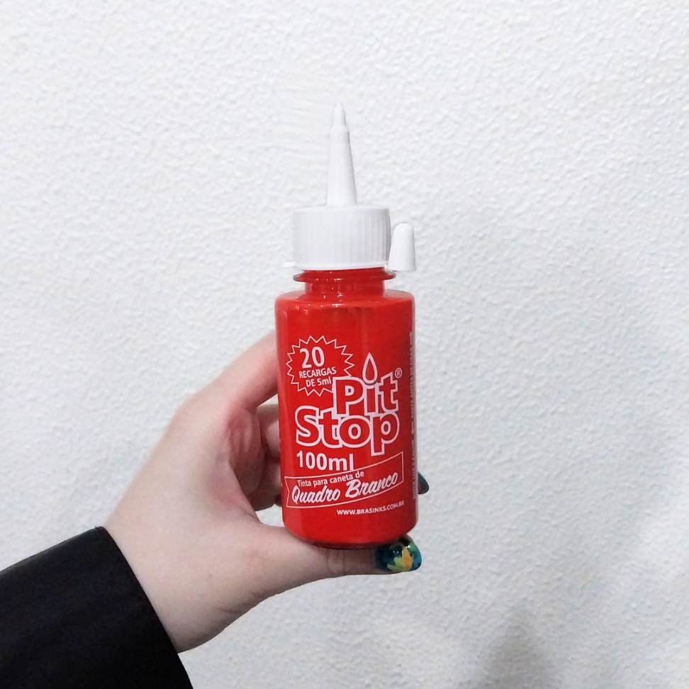 Tinta Refil para Marcador de Quadro Branco Pit Stop 100ml Brasinks - #4