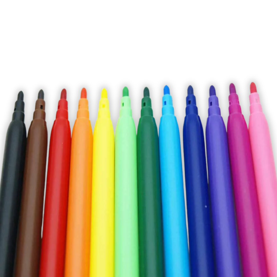 Canetinha Hidrocor 12 Cores Wave Bazze - #2