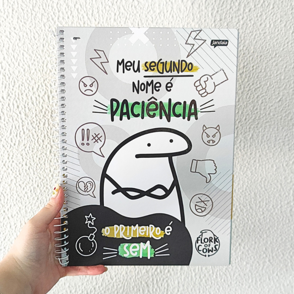 Caderno com Espiral Universitário Flork of Cows 1 Matéria Jandaia - #1