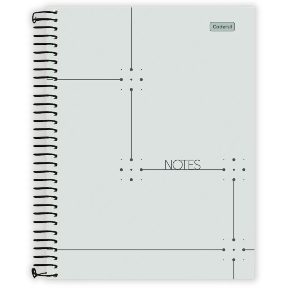 Caderno com Espiral Universitário Notes 1 Matéria Cadersil - #5