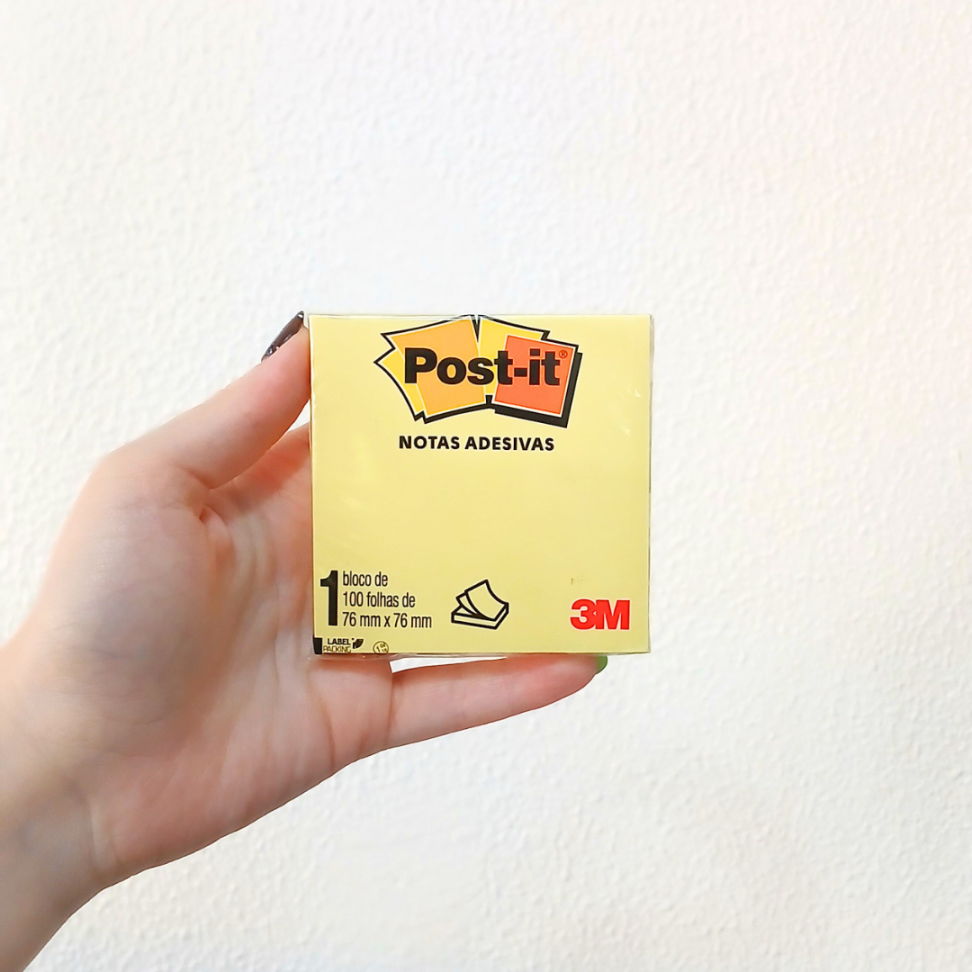 Notas Autoadesivas Post-It 76mm x 76mm Amarelo Pastel 3M
