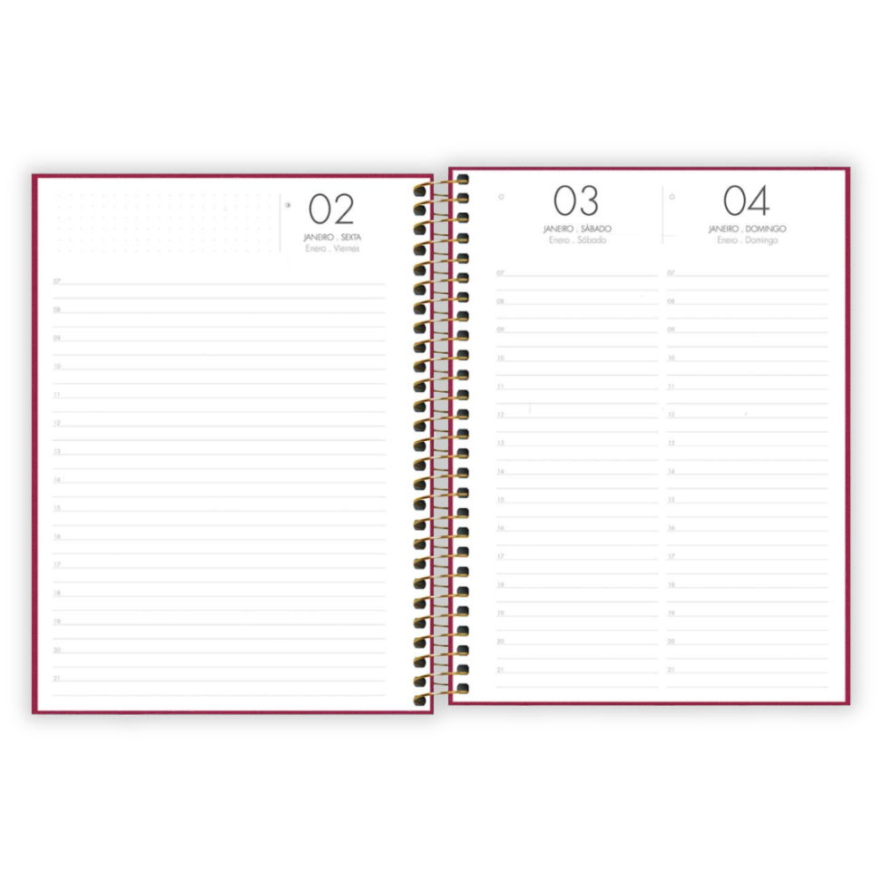 Agenda Executiva Espiral Diária Média Lume 2026 Tilibra - #8