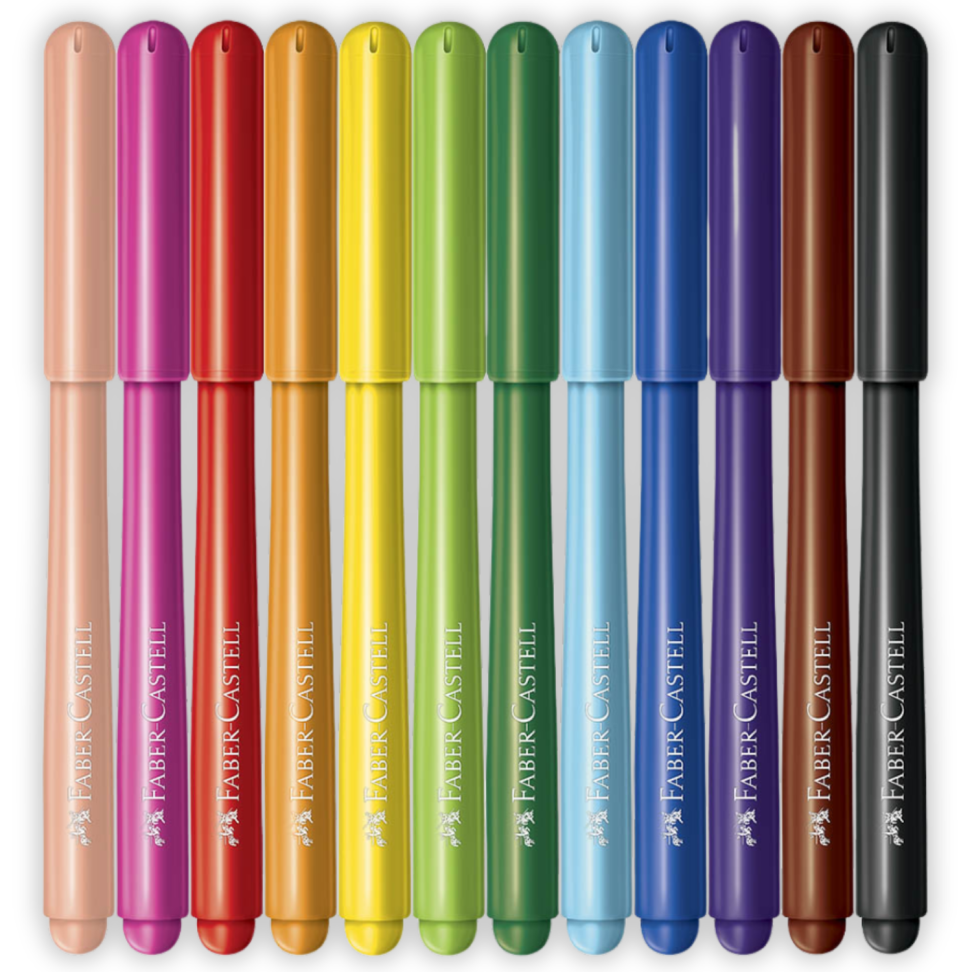 Canetinha Hidrográfica Vai e Vem 12 Cores Faber-Castell - #2